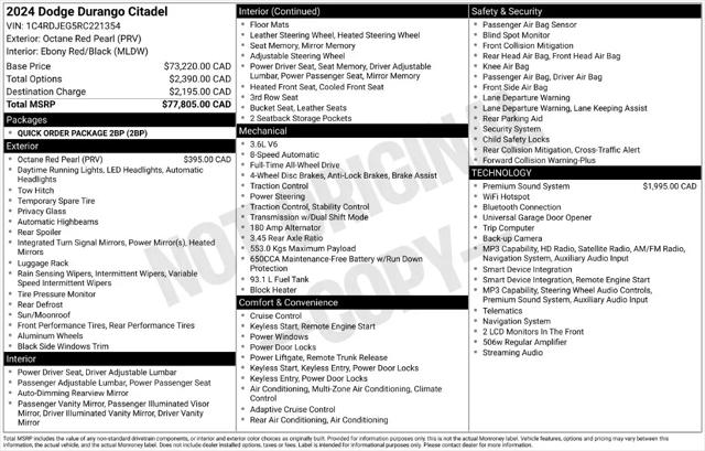 2024 Dodge Durango Citadel