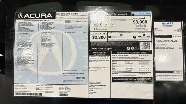 2026 Acura ADX A-Spec