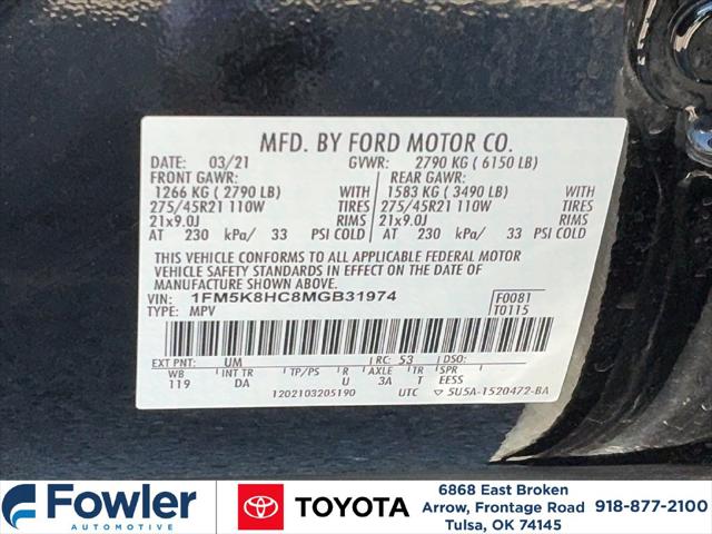 2021 Ford Explorer Platinum