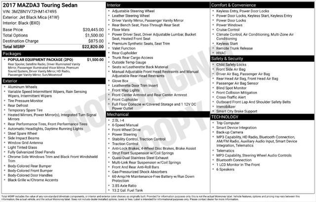 2017 Mazda Mazda3 Touring for sale in Somersworth, NH