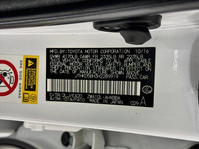 2017 Lexus CT 200h 200h