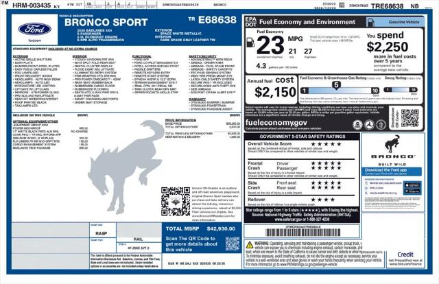 2026 Ford Bronco Sport Badlands