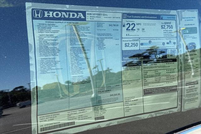 2026 Honda Odyssey EX-L