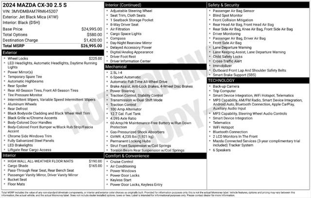 2024 Mazda CX-30 2.5 S