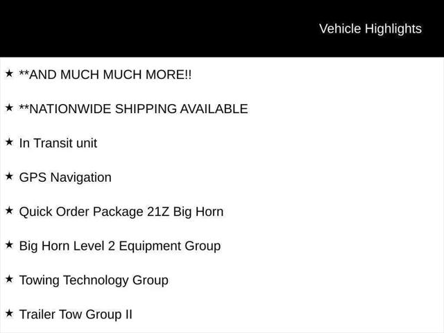 2027 Ram 1500 Big Horn