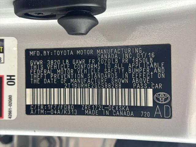 2016 Toyota Corolla S Plus
