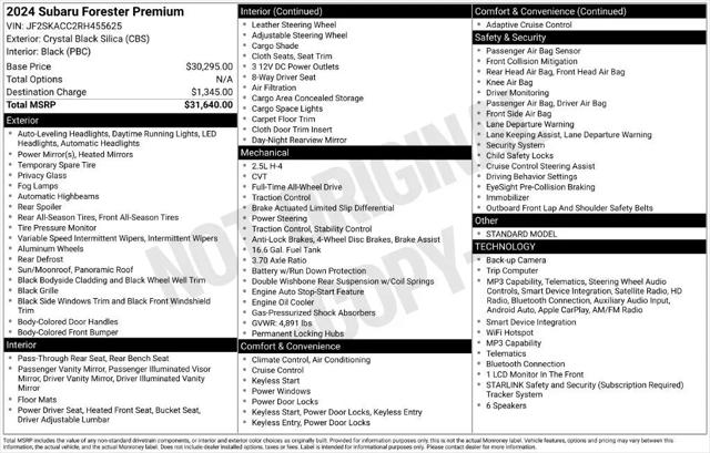 2024 Subaru Forester Premium