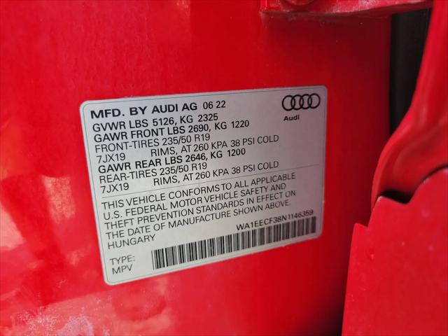 2022 Audi Q3 Premium Plus 45 TFSI S line quattro Tiptronic