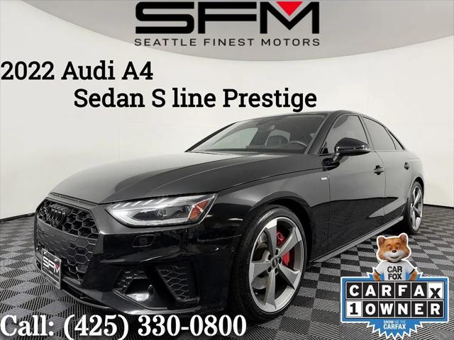 2022 Audi A4 Prestige 45 TFSI S line quattro S tronic for sale in Lynnwood, WA