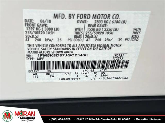 2018 Ford Explorer XLT
