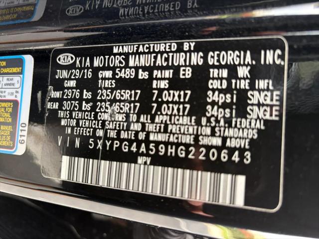 2017 Kia Sorento 3.3L LX
