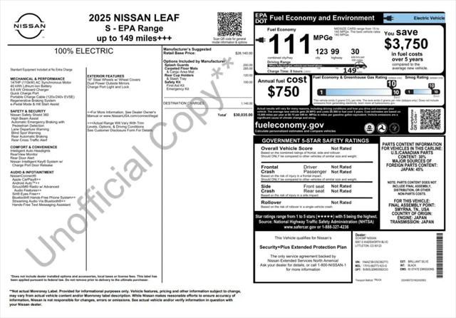 2025 Nissan LEAF S