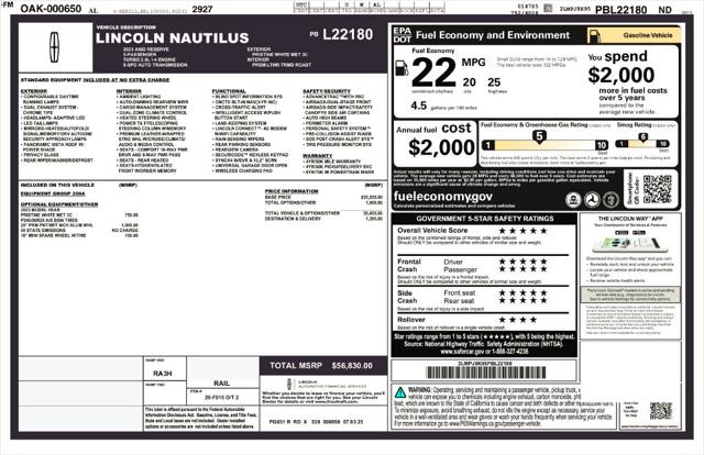 Used 2023 Lincoln Nautilus Reserve For Sale in Muscle Shoals, AL