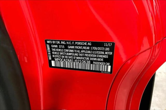 2018 Porsche 718 Boxster 718 Boxster