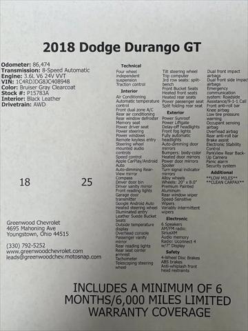 2018 Dodge Durango GT