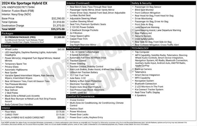 2024 Kia Sportage Hybrid EX 2024 Kia Sportage Hybrid EX