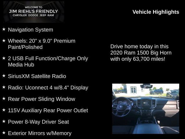 2020 Ram 1500 Big Horn Crew Cab 4x4 57 Box