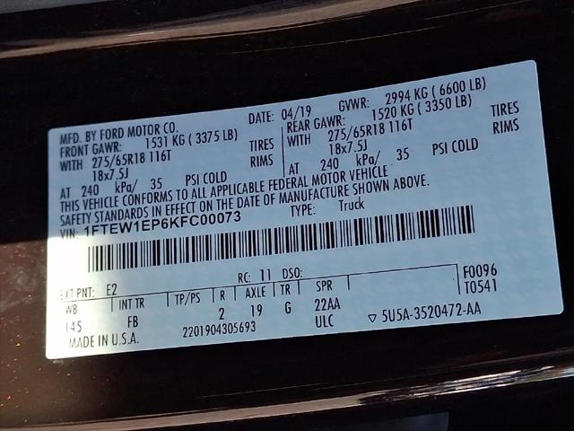 2019 Ford F-150 XLT