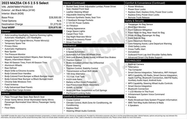 2023 Mazda CX-5 2.5 S Select