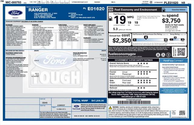 2023 Ford Ranger LARIAT