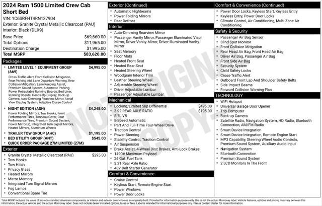 2024 Ram 1500 Limited Crew Cab 4x4 57 Box