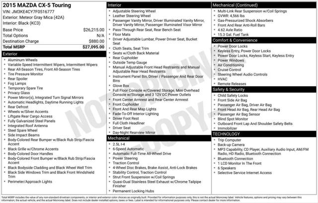 2015 Mazda CX-5 Touring for sale in Greensboro, NC