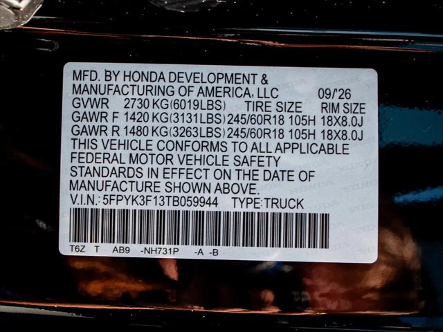 2026 Honda Ridgeline Sport