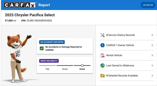 2025 Chrysler Pacifica Select