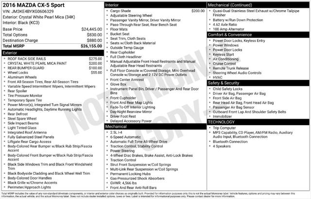 2016 Mazda CX-5 Sport