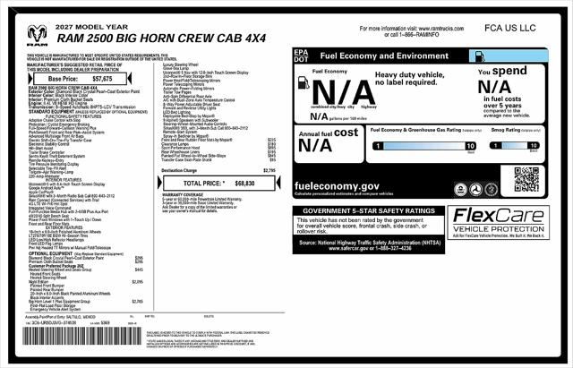 2027 Ram 2500 Big Horn