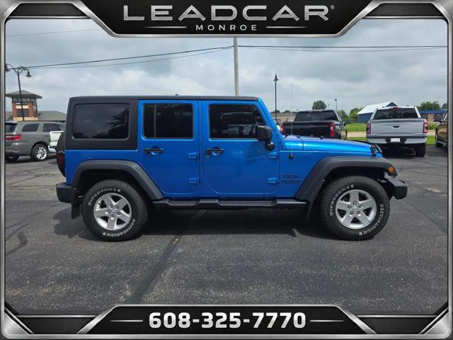 2016 Jeep Wrangler Unlimited Sport for sale in Monroe, WI