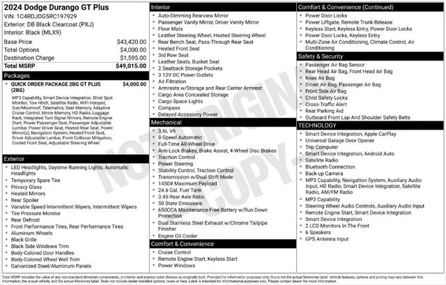 2024 Dodge Durango GT Plus AWD