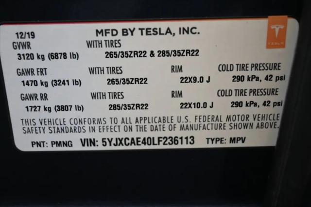 2020 Tesla Model X Performance Dual Motor All-Wheel Drive
