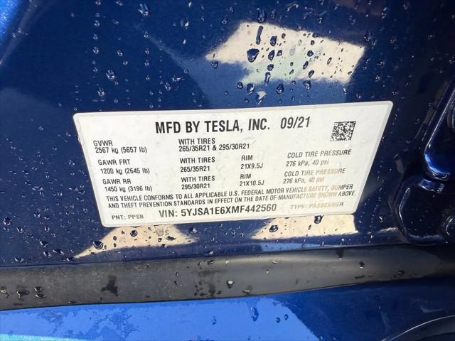 2021 Tesla Model S Plaid Tri Motor All-Wheel Drive