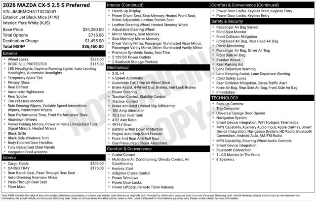 2026 Mazda CX-5 2.5 S Preferred