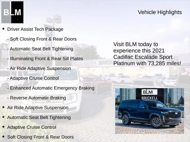 2021 Cadillac Escalade Sport Platinum