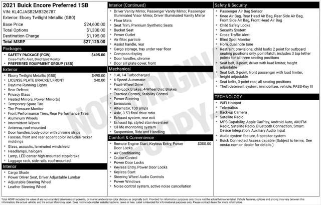 2021 Buick Encore FWD Preferred