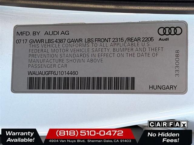 2018 Audi A3 2.0T Premium