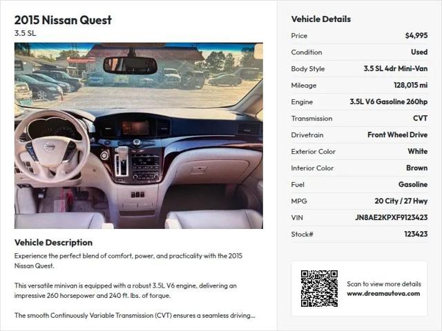 2015 Nissan Quest SL