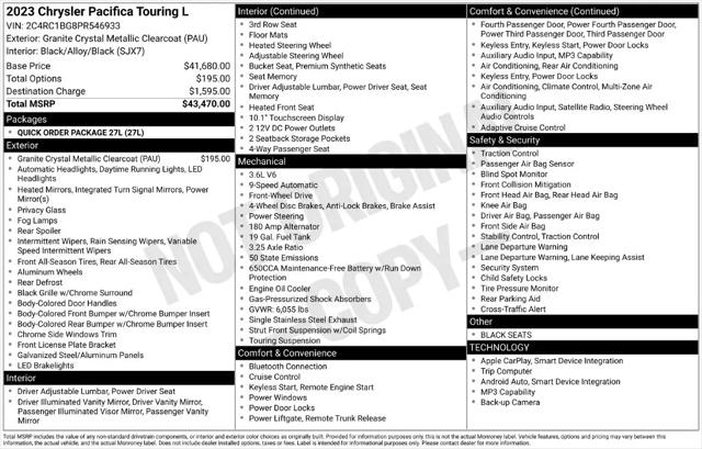 2023 Chrysler Pacifica Touring L