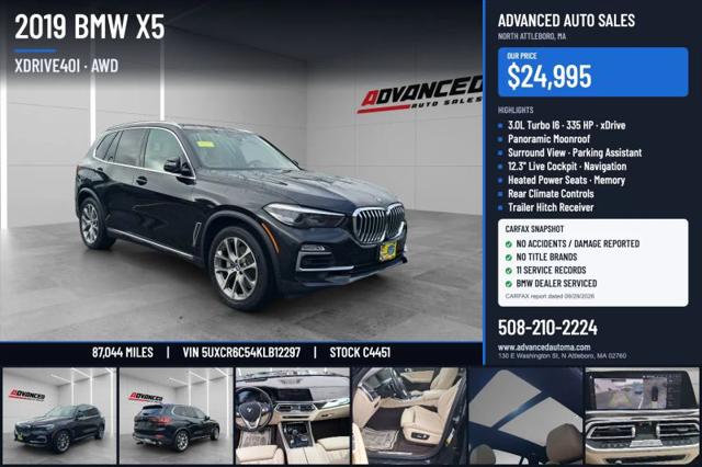 2019 BMW X5 xDrive40i for sale in North Attleboro, MA