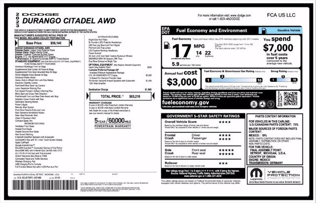 2023 Dodge Durango Citadel AWD