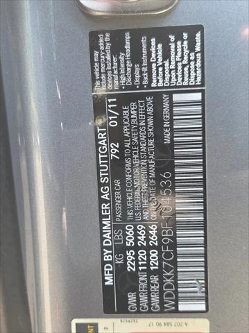 2011 Mercedes-Benz E-CLASS E 550 E 550