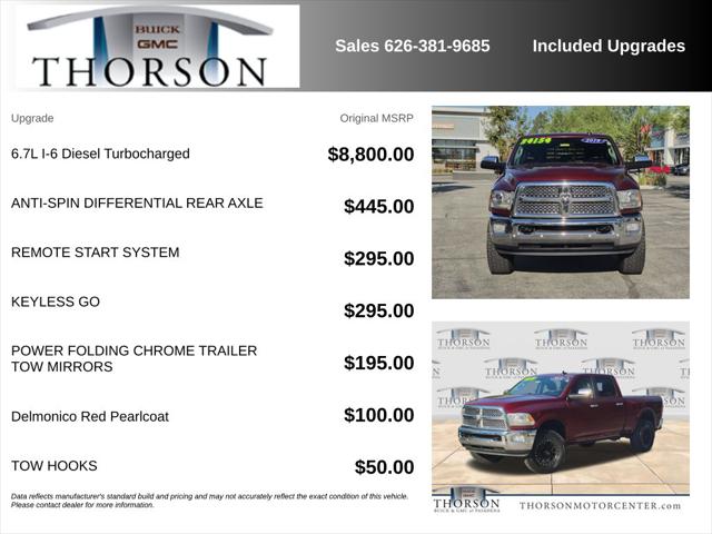 2018 Ram 2500 Laramie Crew Cab 4x2 64 Box