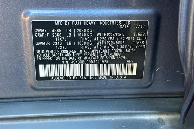 2013 Subaru Outback 2.5i Limited