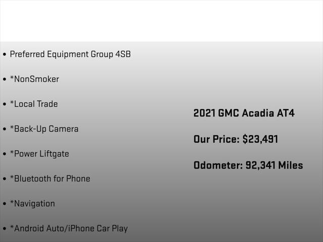2021 GMC Acadia AWD AT4