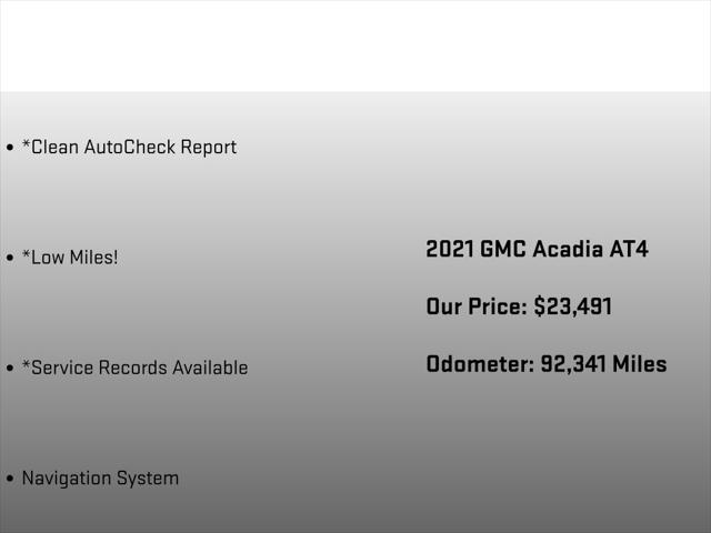 2021 GMC Acadia AWD AT4