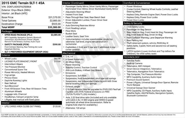 2015 GMC Terrain SLT-1 2015 GMC Terrain SLT-1