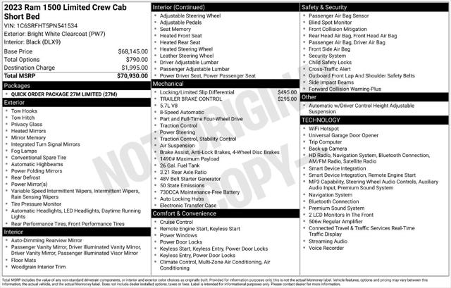 2023 Ram 1500 Limited Crew Cab 4x4 57 Box