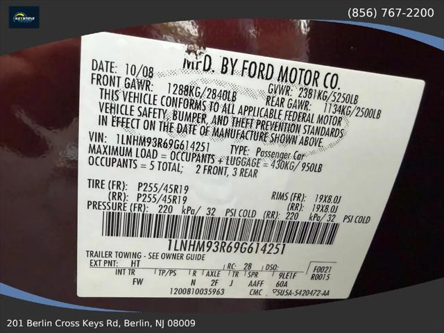 2009 Lincoln MKS Standard